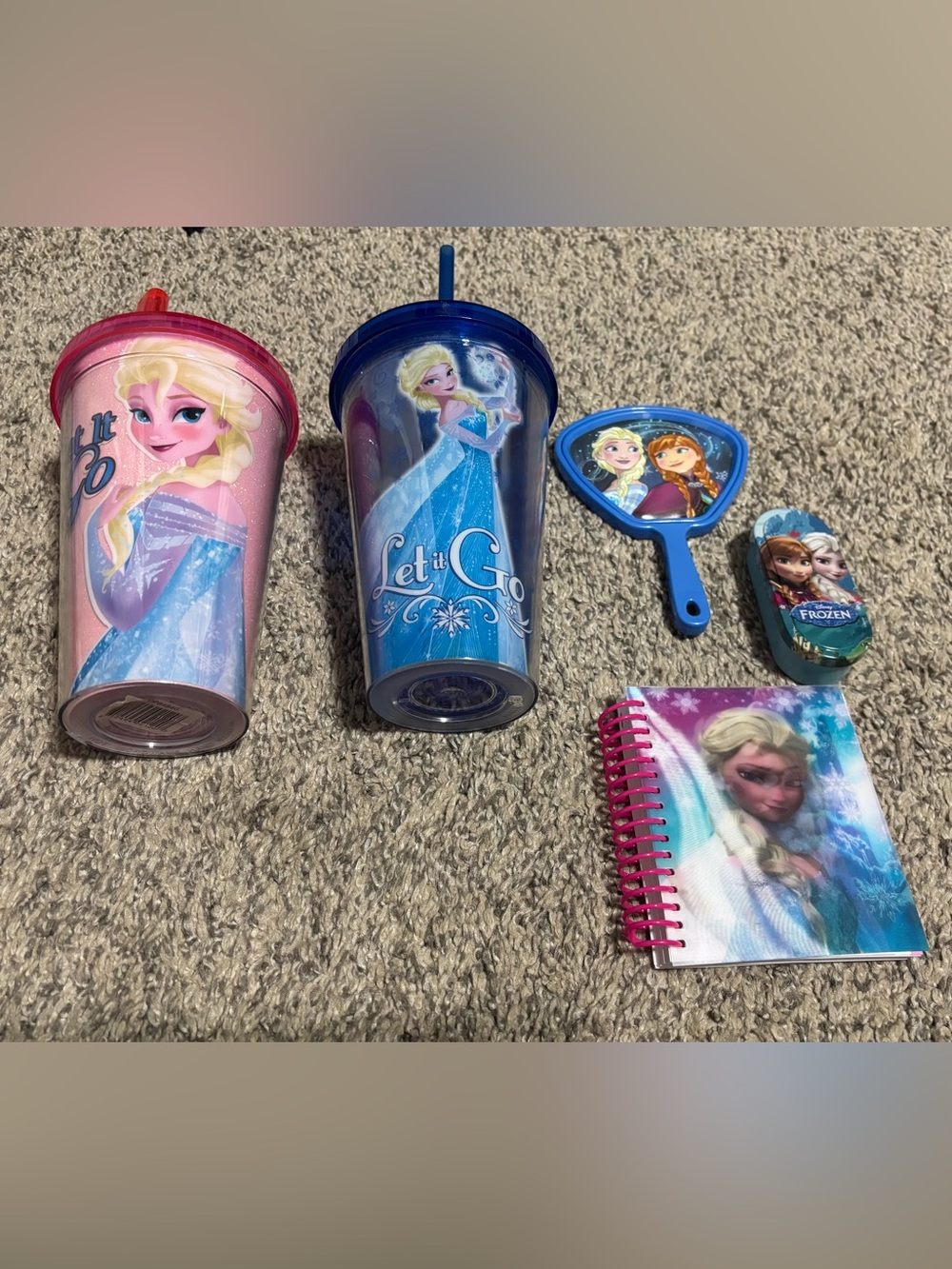 Frozen and My Little Pony lot - All brand new - 8 folders - 2 cups - etc.